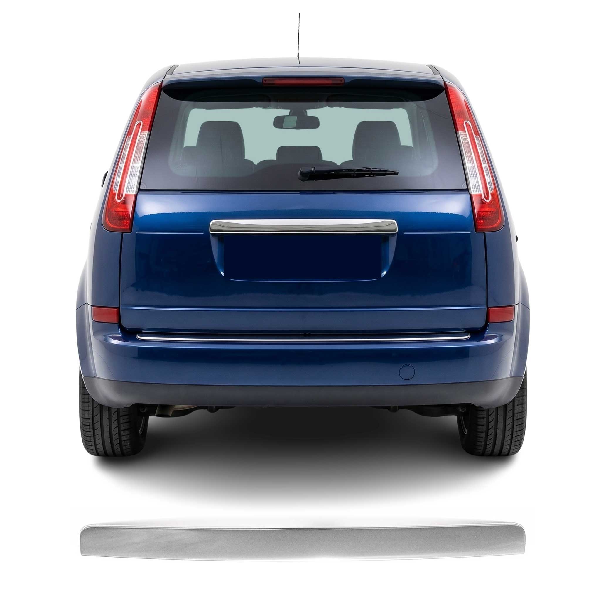 Kofferraumleiste Heckleiste für Ford Focus Turnier 2004-2010 Edelstahl Chrom