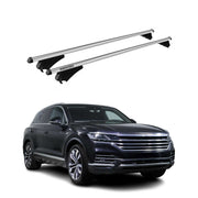 Menabo Dachträger Grundtäger für VW Touareg mk3 2018-2026 75kg Alu Silber 2 tlg