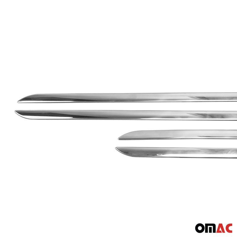 Seitentürleiste Türschutzleiste für Smart 453 454 Forfour 90/41cm Edelstahl 4x