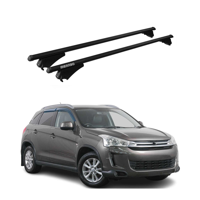 Menabo Dachträger Grundtäger für Citroen C4 Aircross 2012-2017 75kg Schwarz 2tlg