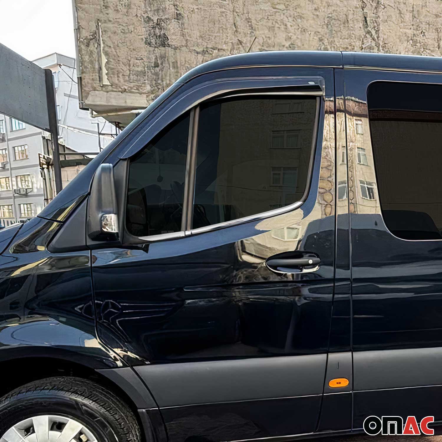 Fensterleisten Zierleisten für Mercedes Sprinter W907 2018-2026 Chrom 4tlg