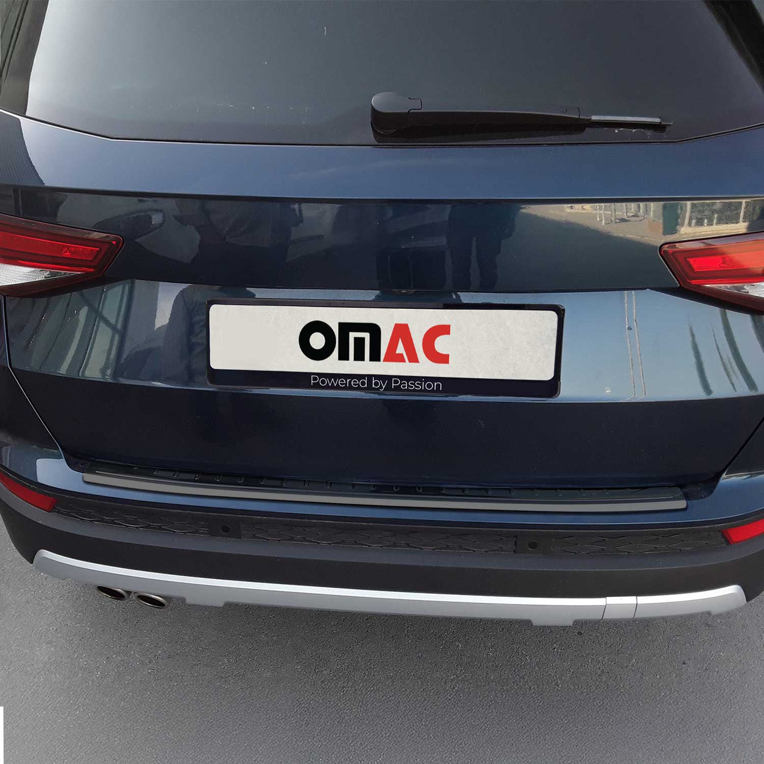 Ladekantenschutz Stoßstangenschutz für Cupra / Seat Ateca 2016-2026 Dunkel Chrom