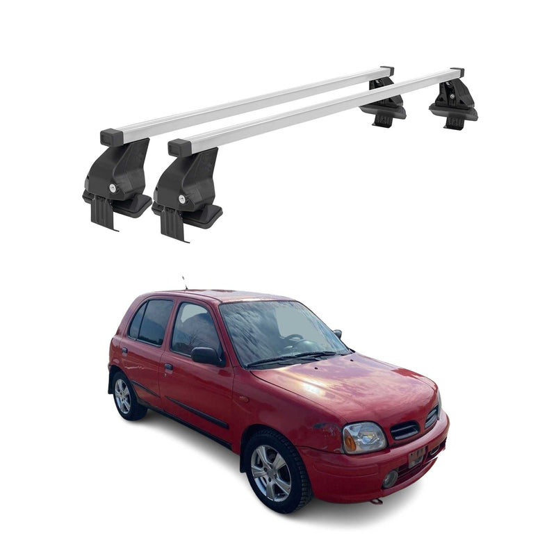 Menabo Dachträger Grundtäger für Nissan Micra 1992-2003 5tür 50kg Stahl Grau 2x