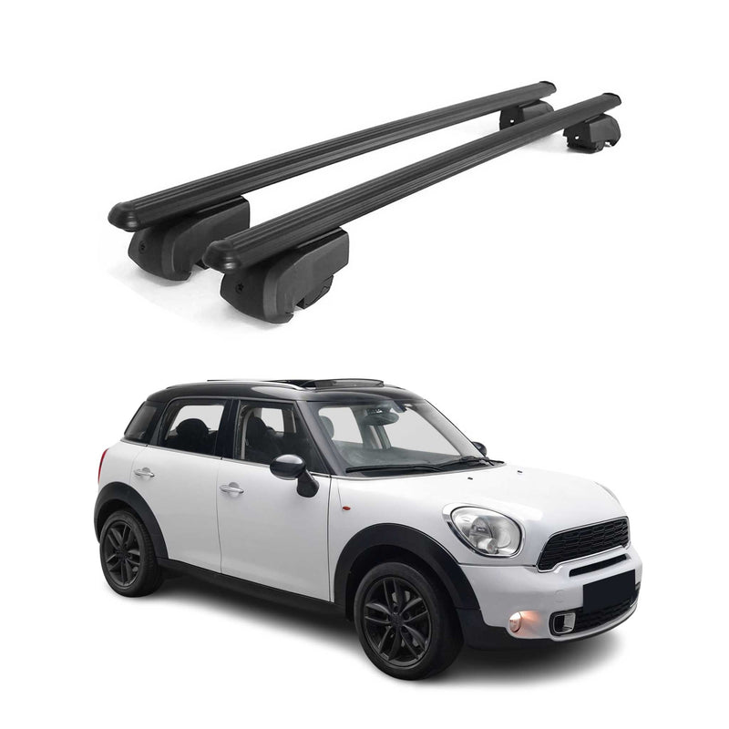 Dachträger Gepäckträger für Mini Countryman R60 SUV 2010-2016 ABE Schwarz 2x