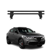 Menabo Dachträger Grundtäger für Alfa Romeo Tonale 2022-2025 50kg Alu Schwarz 2x
