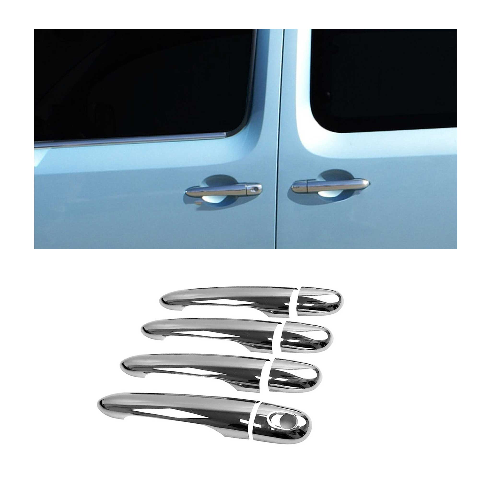 Türgriffkappen Blenden für Mercedes Citan 2012-2021 Chrom Edelstahl 4-Tür 8 tlg