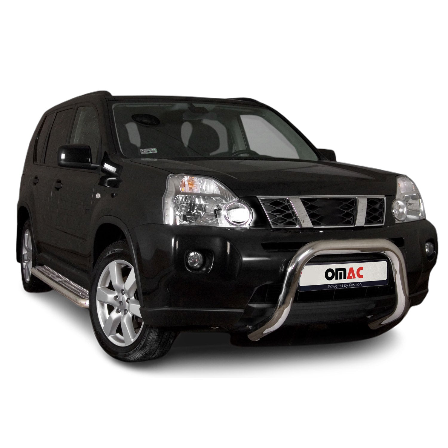 Frontbügel Frontschutzbügel für Nissan Pathfinder 2010-2021 mit ABE Stahl Silber