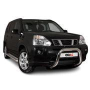 Frontbügel Frontschutzbügel für Nissan Pathfinder 2010-2021 mit ABE Stahl Silber
