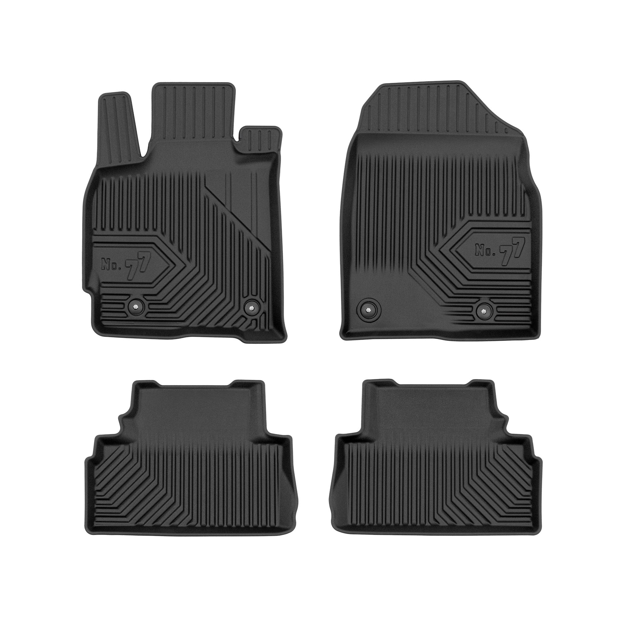 Fußmatten Gummimatten für Mazda CX-7 2006-2012 außer AWD TPE Schwarz 4 teile
