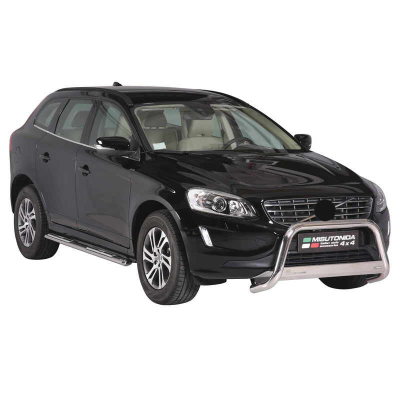 Edelstahl Seitenschweller Schwellerrohre für Volvo XC60 2014-2017 Silber