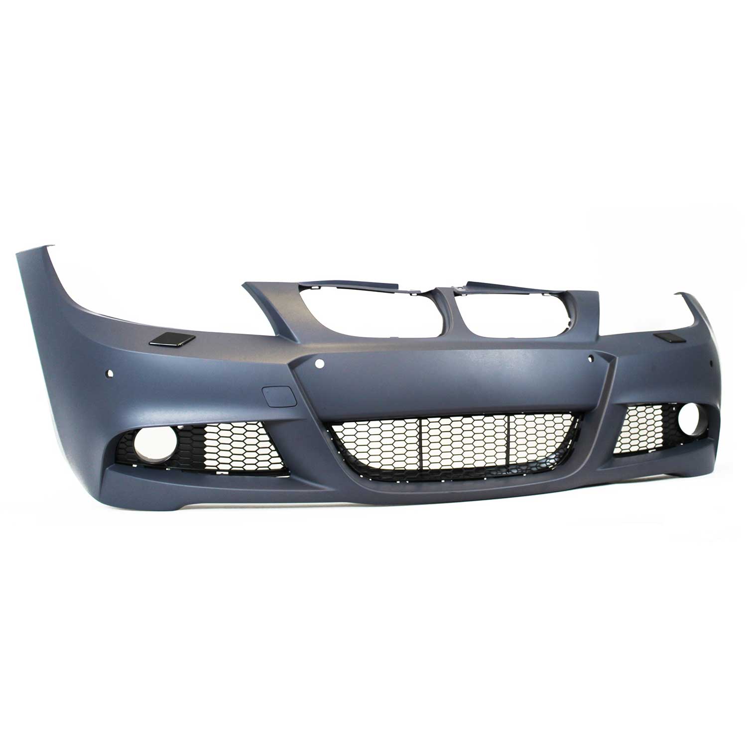 JOM Frontstoßstange für BMW E90 / E91 2005-2008 PDC + SRA Schwarz