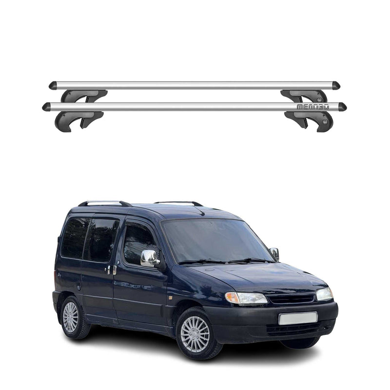 Menabo Dachträger Grundtäger für Citroen Berlingo 1996-2010 90kg Alu Silber 2x
