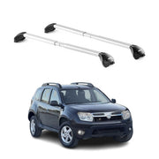 Dachträger Grundtäger für Dacia Duster mk1 2010-2014 Pre-FL 100kg Alu Silber ABE