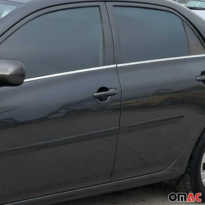 Fensterleisten Zierleisten für Toyota Corolla 2006-2013 Limousine Edelstahl 4tlg