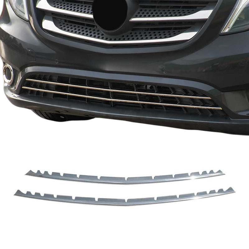 Kühlergrill Leisten Frontgrill für Mercedes Klasse W447 2014-2019 Chrom 2x