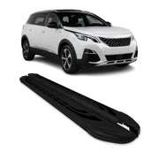 Trittbretter Seitenschweller Seitenbretter für Peugeot 5008 2017-24 Alu Schwarz