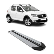 Trittbretter Schweller für Dacia Sandero Stepway 2013-2020 Aluminium Silber