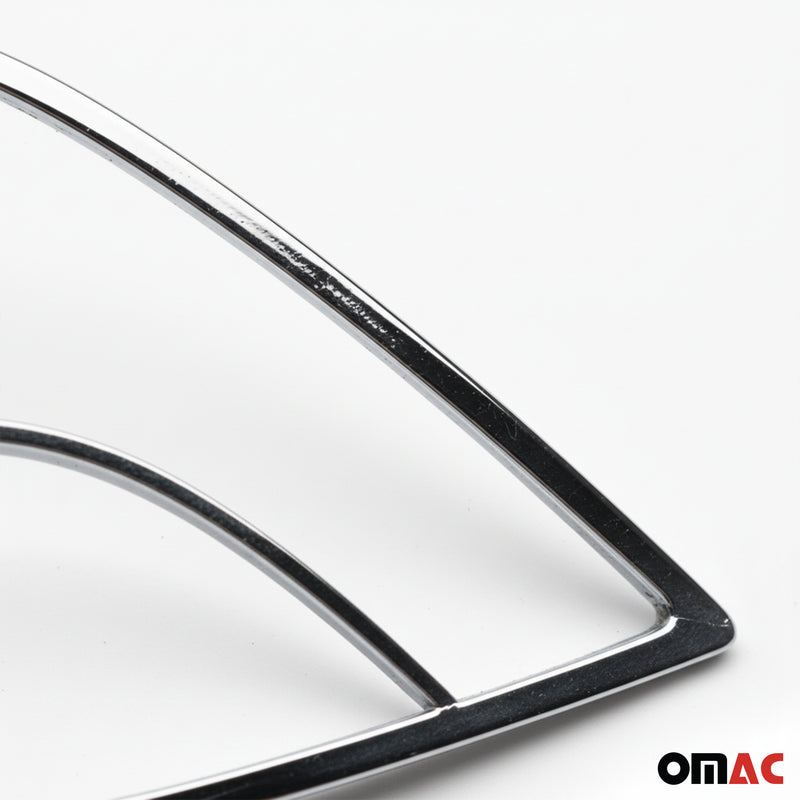 Rücklicht Leisten Heckleuchte für Peugeot 207 2006-2009 Chrom ABS Silber 2tlg