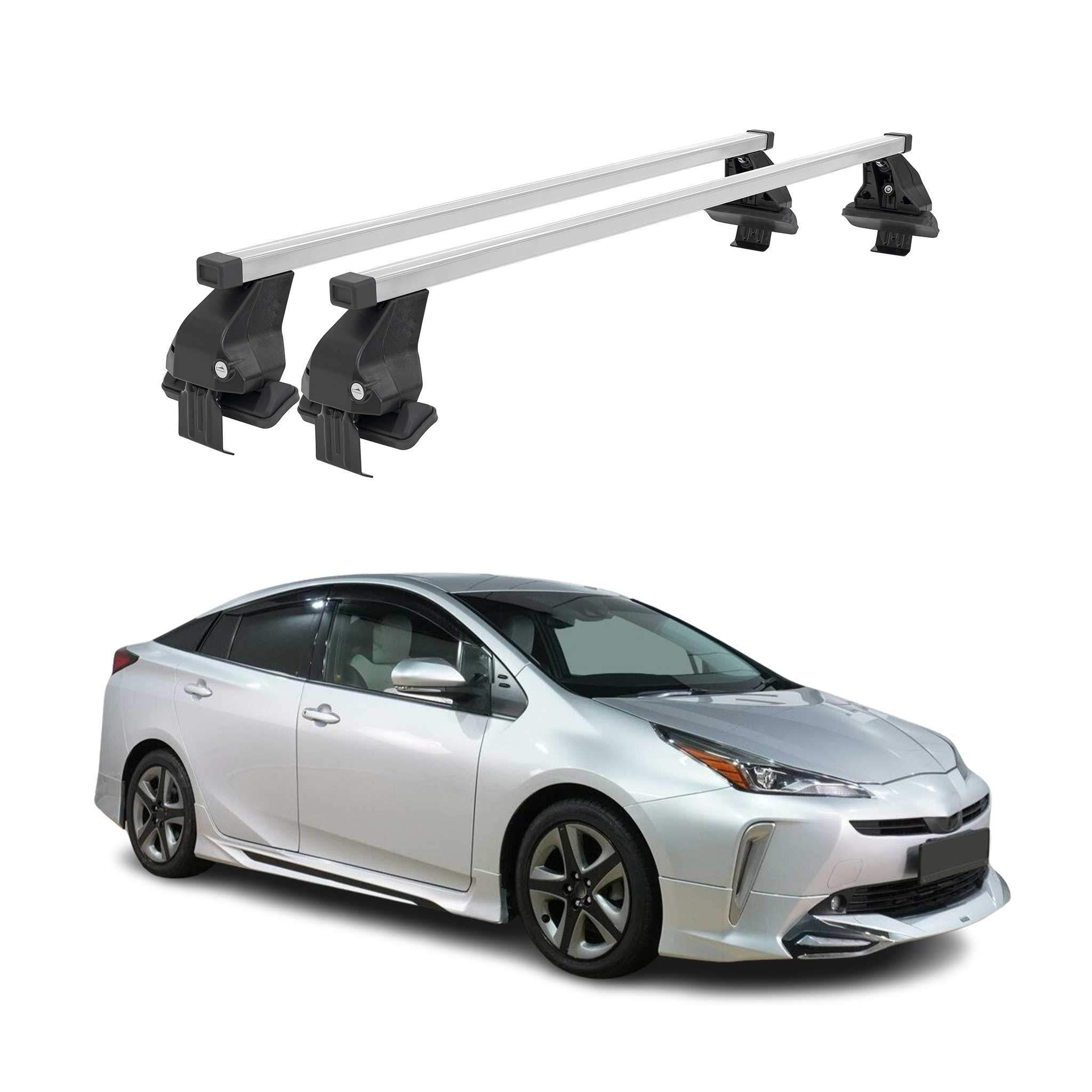 Menabo Dachträger Grundtäger für Toyota Prius+ 2012-2021 50kg Auminium Silber 2x