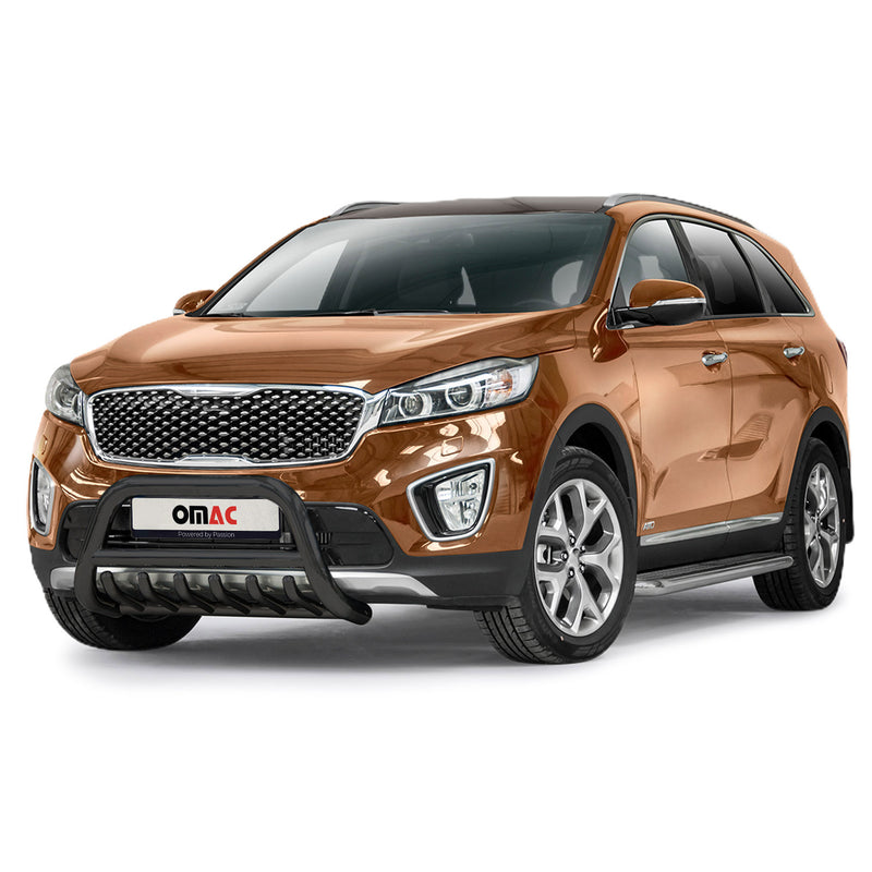 Frontbügel Frontschutzbügel für Kia Sorento 2015-2018 mit ABE Stahl Schwarz