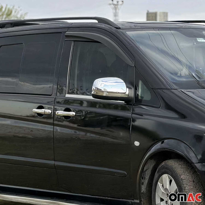 Fensterleisten Zierleisten für Mercedes Vito W639 2003-2014 Edelstahl Chrom 2tlg