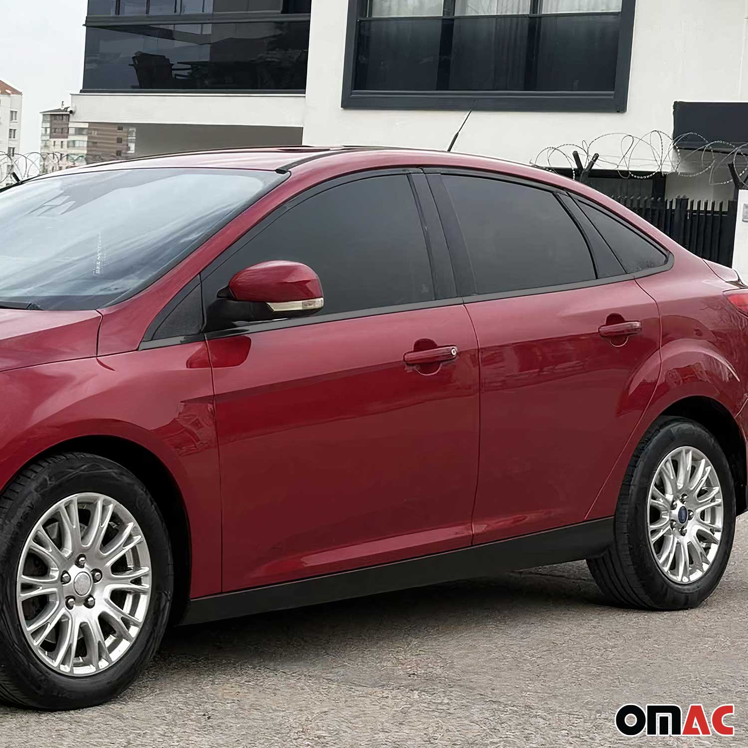 Fensterleisten Fensterrahmen für Ford Focus 2011-2018 Stufenheck Edelstahl 8 tlg