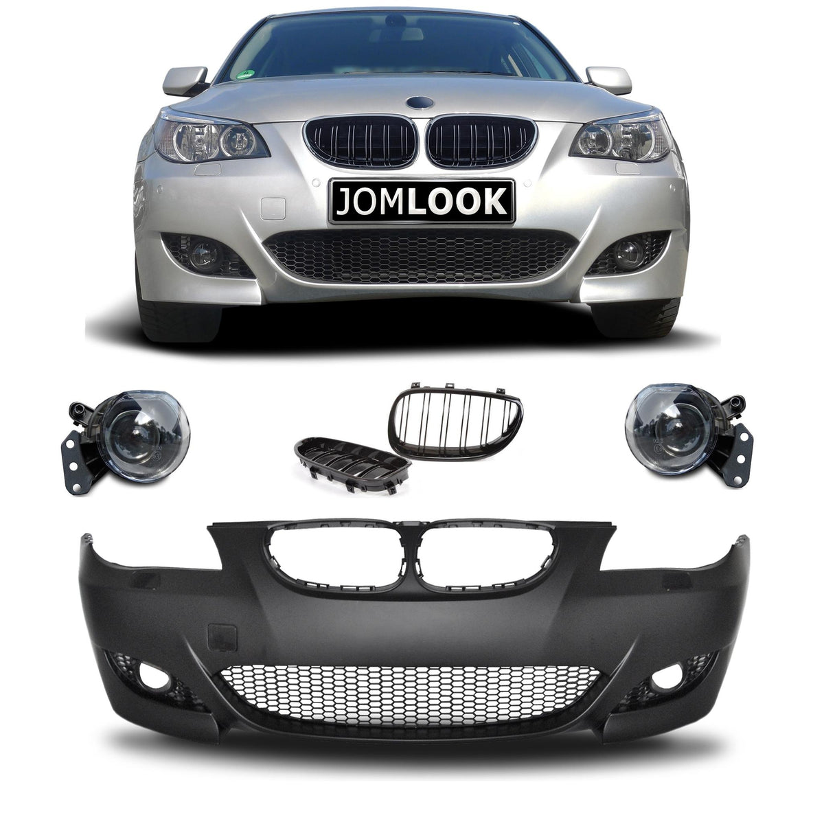 JOM Frontstoßstange für BMW E60 Limo/E61 Touring mit ABE Polypropylen