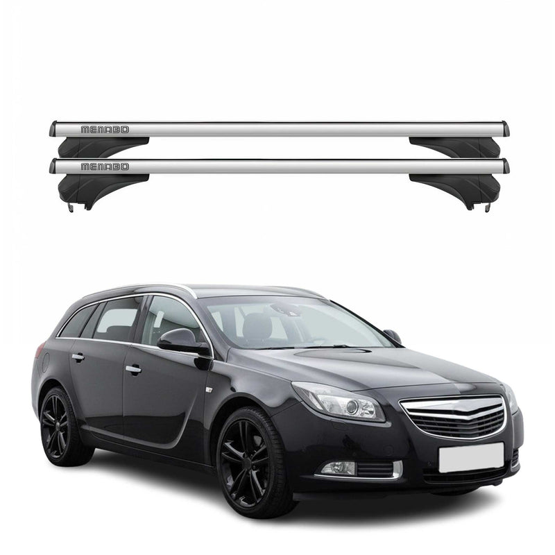 Menabo Dachträger für Opel Insignia Sportourer 2009-2017 Aluminium Silber 2 tlg