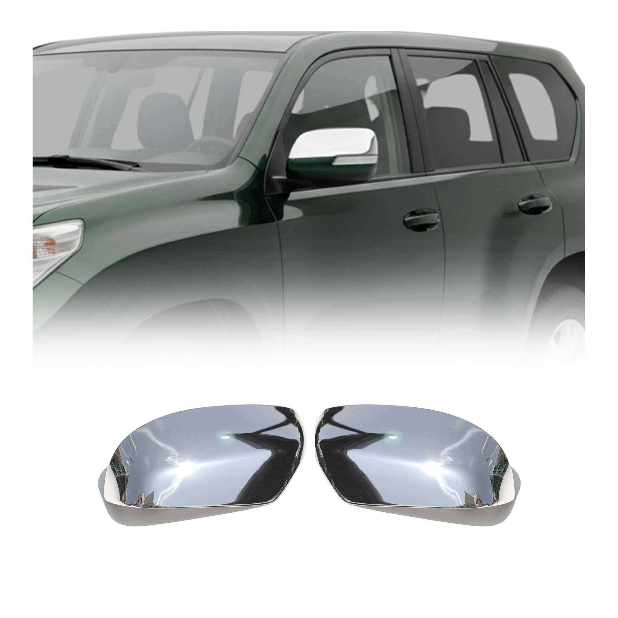 Spiegelkappen Spiegelabdeckung für Toyota Land Cruiser Prado 150 2009-2023 Chrom