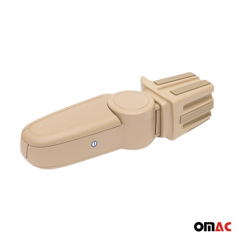 Mittelarmlehne Armlehne Mittelkonsole für Ford Focus 2011-2015 PU-Leder Beige