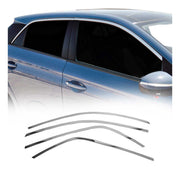 Fensterleisten Zierleisten für Hyundai i20 2014-2020 Oben Schrägheck Chrom 4tlg