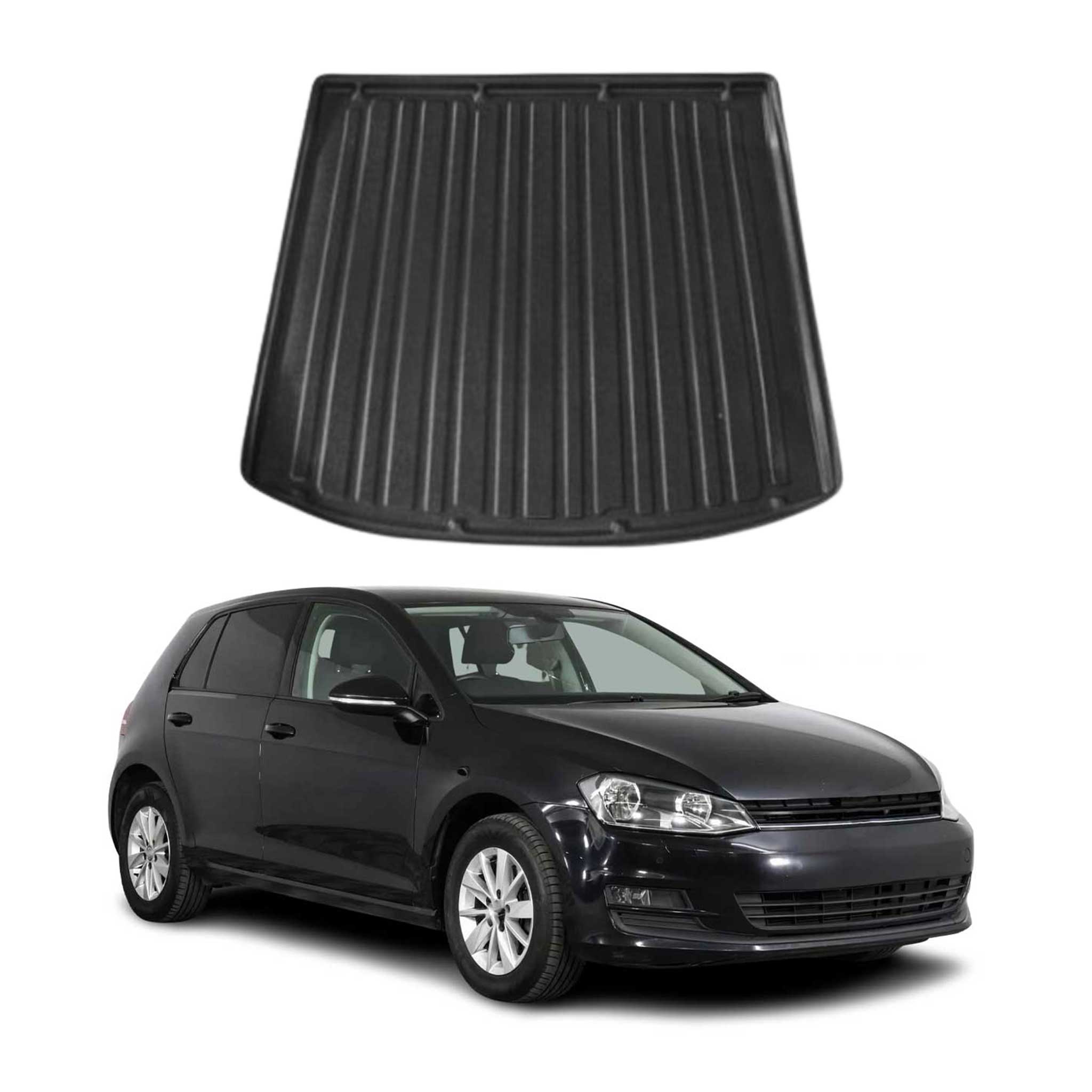 Kofferraumwanne Laderaumwanne für VW Golf 2013-2019 Variant Gummi TPE Schwarz