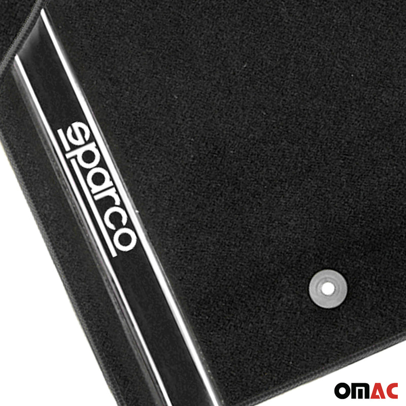 SPARCO Fußmatten Automatten Universal Schwarz Autoteppich Alwettermatten 4 tlg
