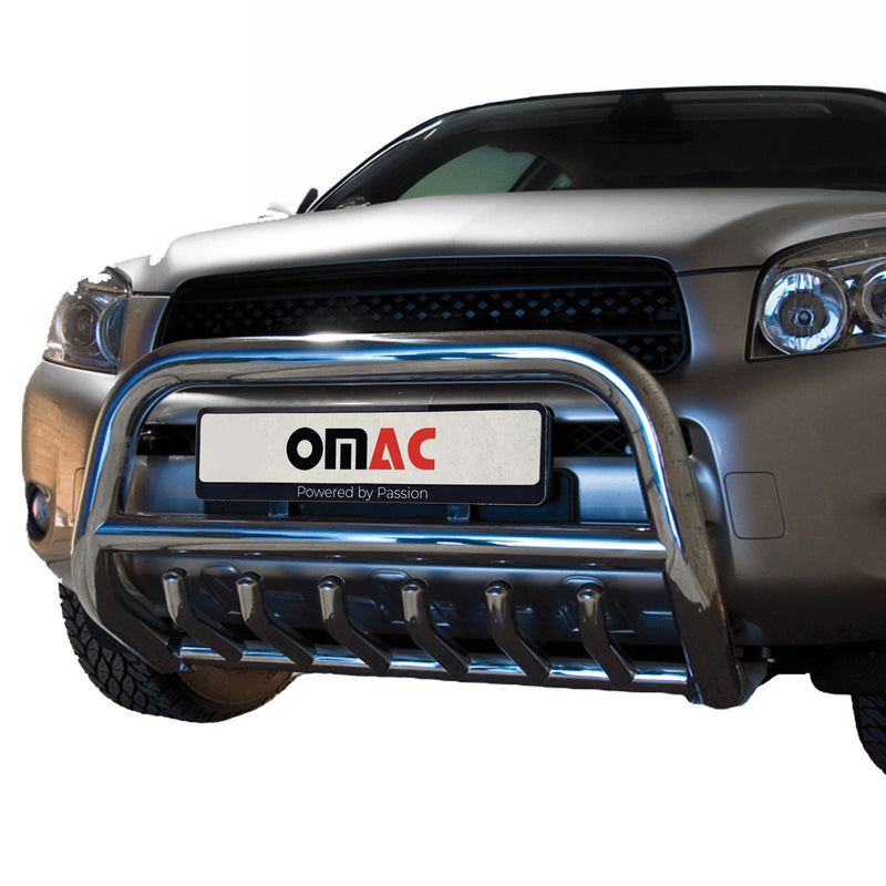 Frontbügel Frontschutzbügel für Toyota RAV4 2006-2010 mit ABE Stahl Silber