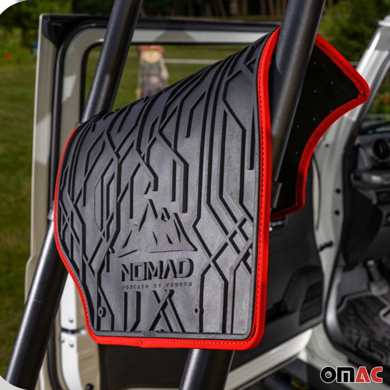 Fußmatten Gummimatten Automatten für Seat Exeo 2008-2013 Gummi Schwarz Rot 2tlg