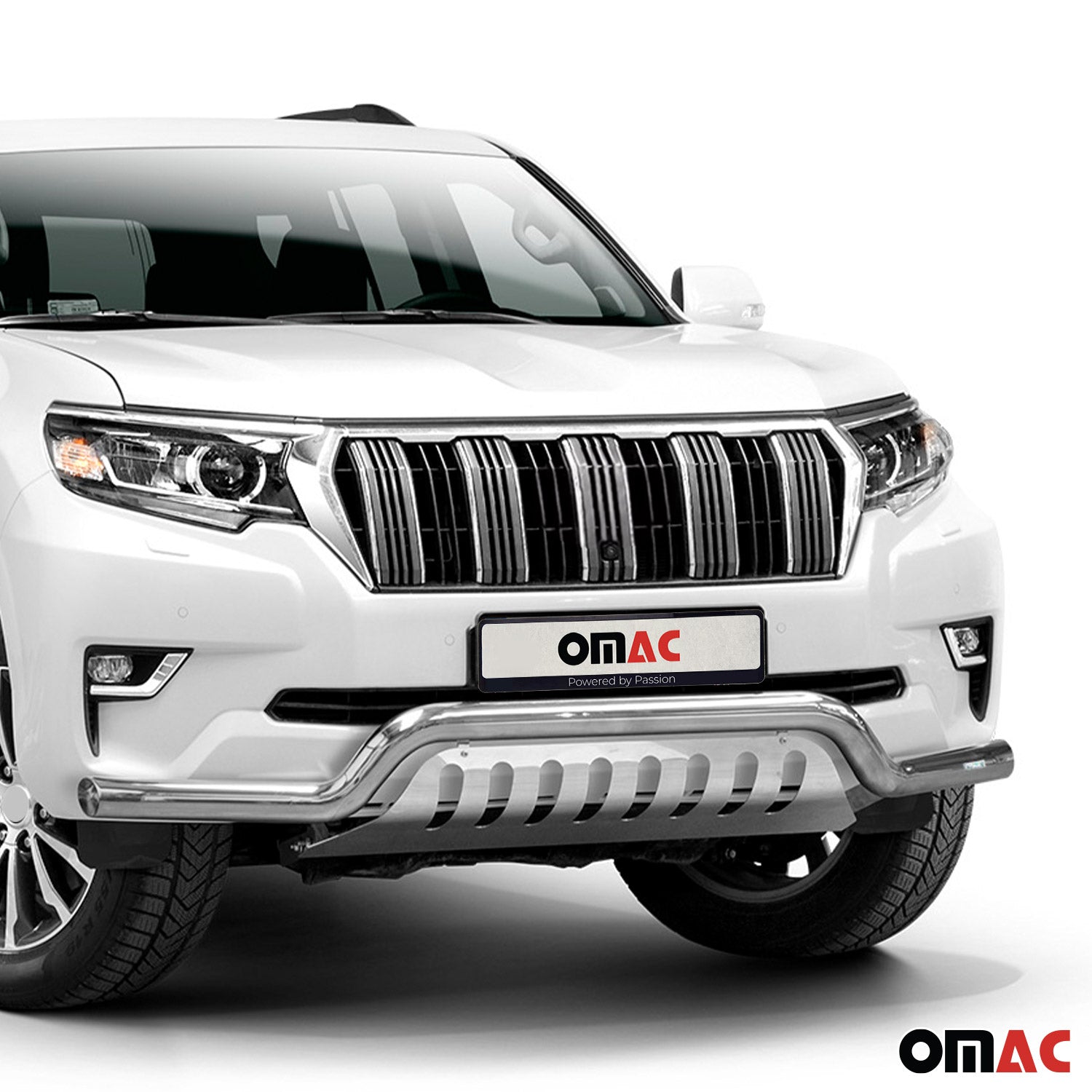 Frontbügelschutz Frontschutzbügel für Toyota Land Cruiser 150 2019-23 Grau ABE