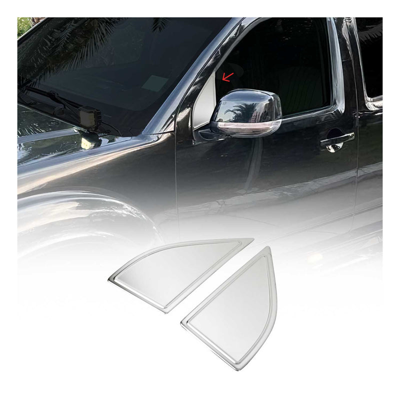 Fensterdreieck Fensterleisten für Nissan Navara D40 2005-2015 Edelstahl Chrom 2x