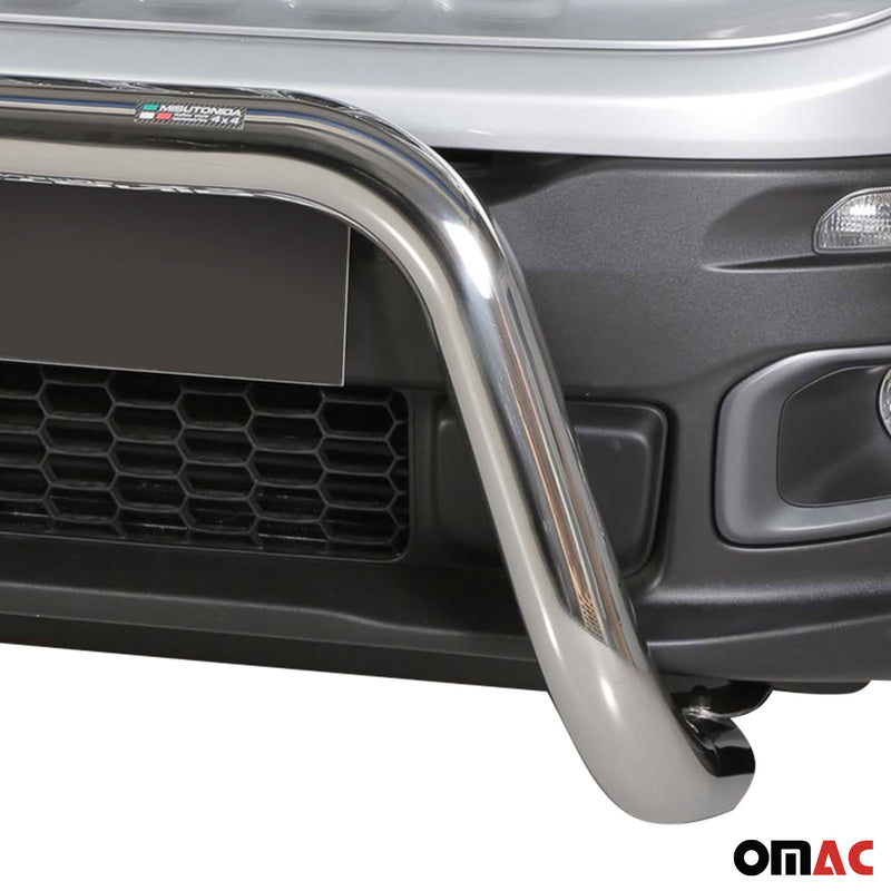 Frontbügel Frontschutzbügel für Jeep Renegade 2014-2017 ø76mm Stahl Silber