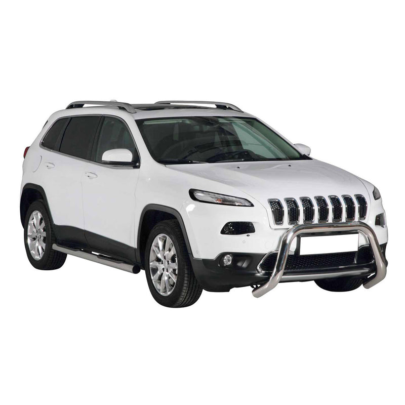 Frontbügel Frontschutzbügel für Jeep Cherokee 2013-2018 ø76mm Stahl Silber