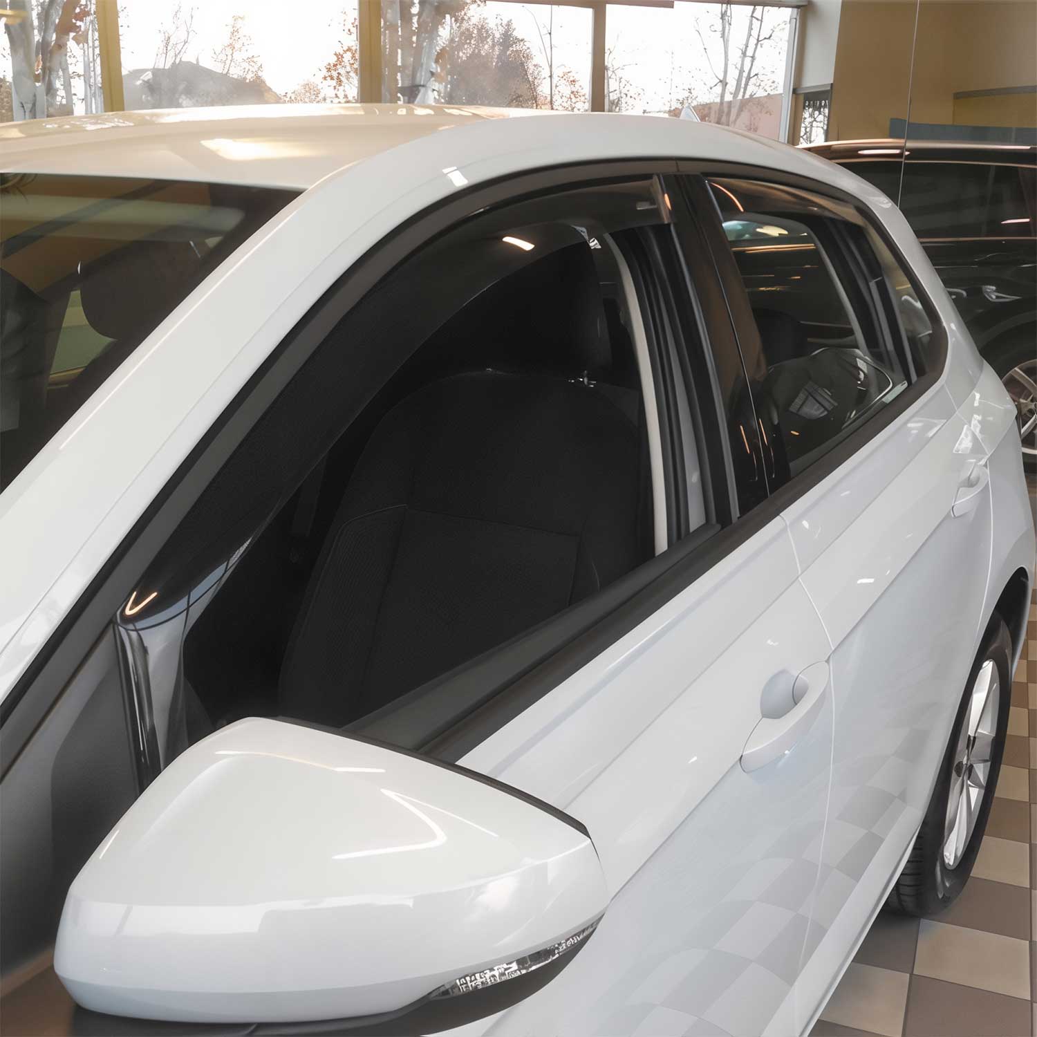 Windabweiser Regenabweiser für VW Polo 2017-2025 Dunkel Acryl 4tlg