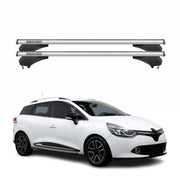 Menabo Dachträger für Renault Clio IV Sporter / Grand Tourer 2013-2019 Silber 2x