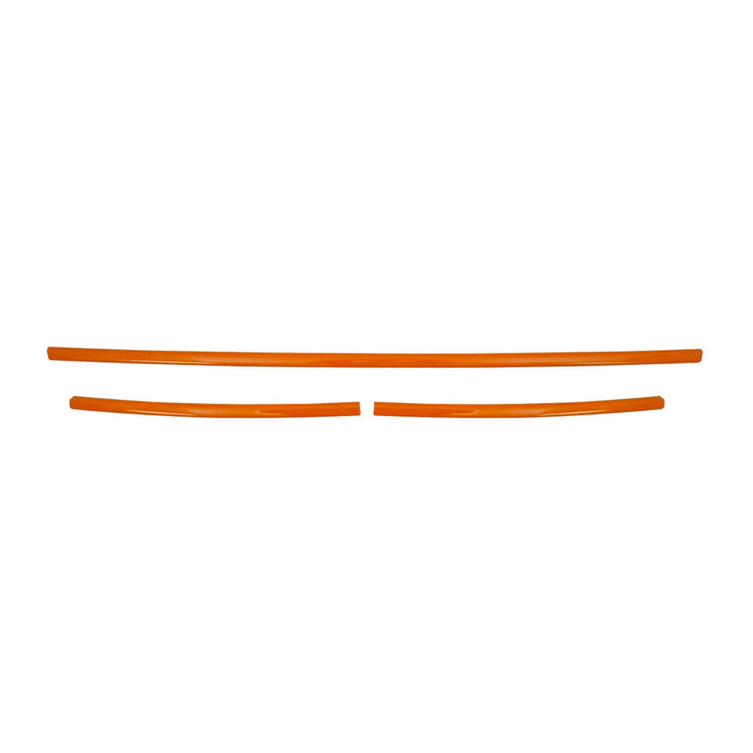Kühlergrill Leisten für VW T6 Transporter 2015-2019 Highline Edelstahl Orange 3x