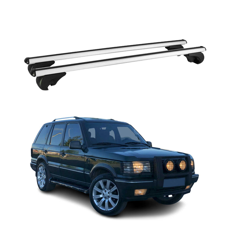 Dachträger Grundtäger für Range Rover 1994-2002 75kg Aluminium Silber 2 tlg