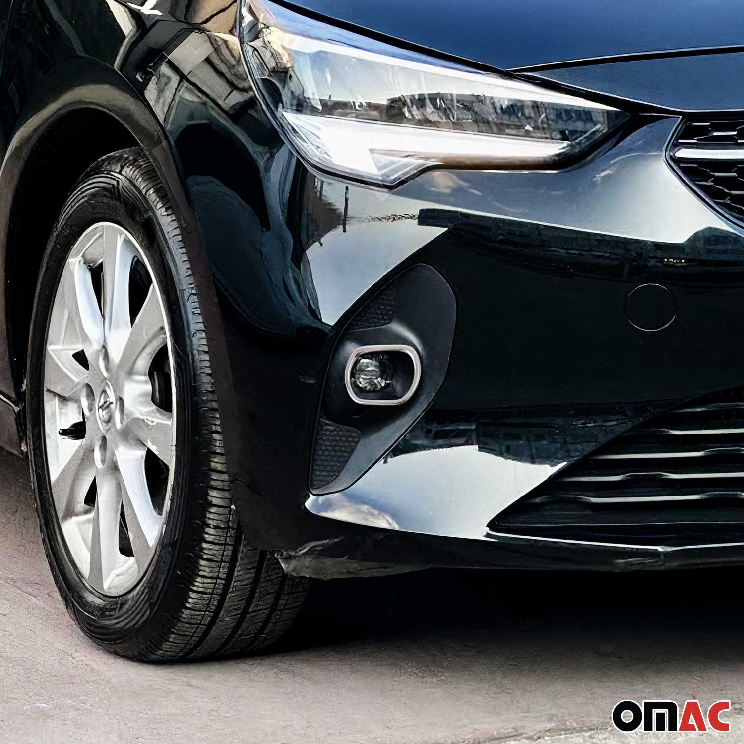 Nebelscheinwerfer Rahmen Chrom für Opel Corsa F 2019-2023 Pre-FL Edelstahl 2x