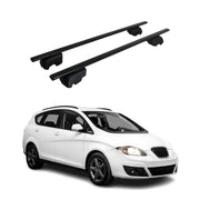 Dachträger Grundtäger für Seat Altea XL 2007-2015 75kg Metall Schwarz 2 tlg