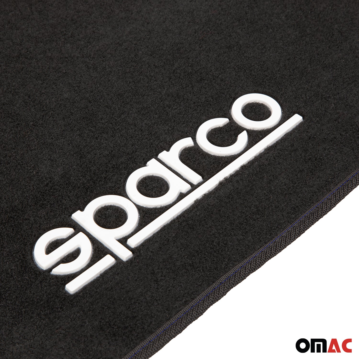 SPARCO Fußmatten Automatten Universal Blau Linie Autoteppich Alwettermatten 4x