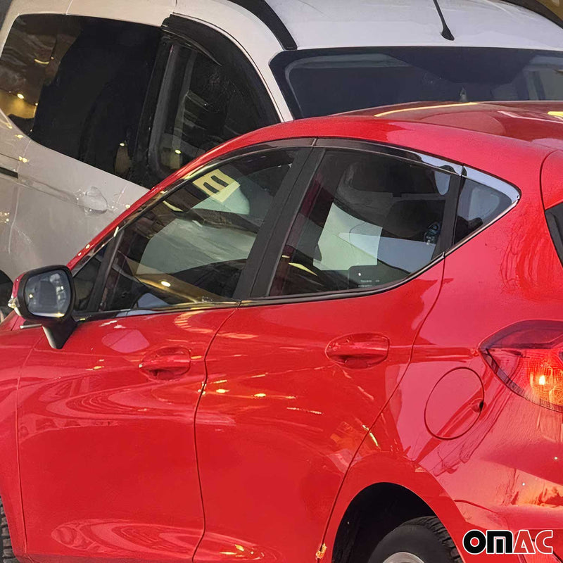 Window strips decorative strips for Ford Fiesta 2017-2021 stainless steel chrome 16 pieces