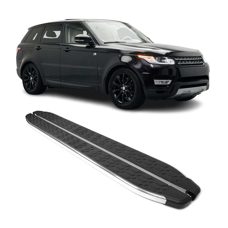 Trittbretter Seitenschweller für Range Rover Sport 2017-2021 Stahl Schwarz Grau