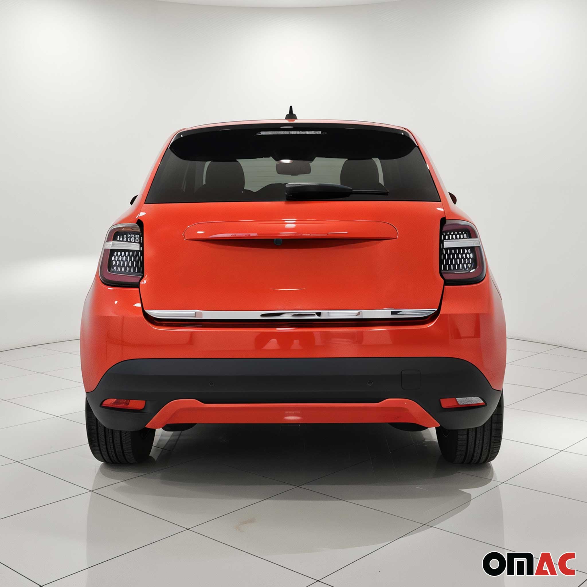Kofferraumleiste Heckleiste für Fiat 600/600E 2023-2026 Edelstahl Chrom Glanz