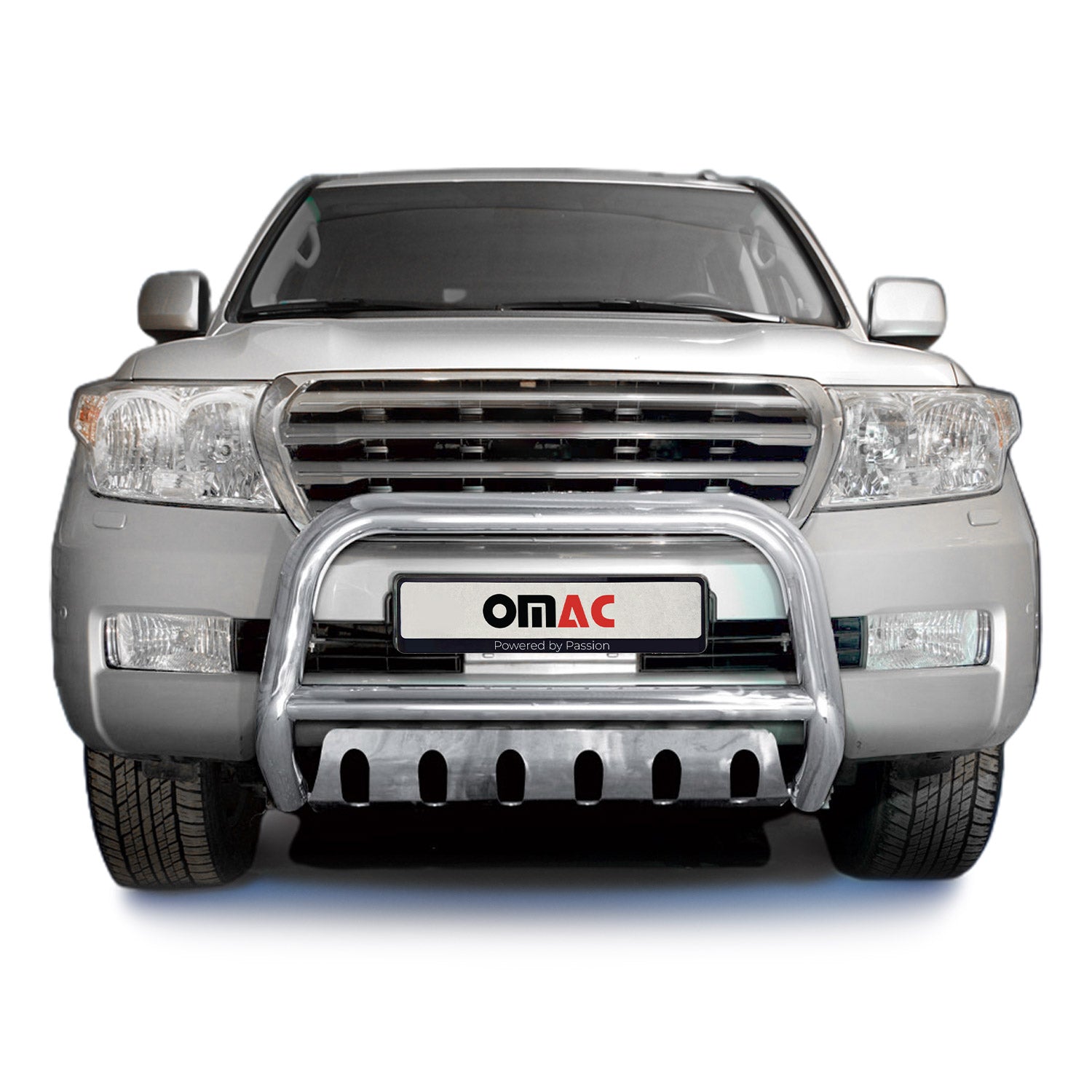 Frontbügelschutz Frontschutzbügel für Toyota Land Cruiser V8 2007-12 ABE Silber